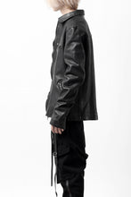Load image into Gallery viewer, ISAMU KATAYAMA BACKLASH COLLAR ZIP JACKET / POLAND HORSE OBJECT DYED (BLACK)