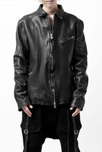 Load image into Gallery viewer, ISAMU KATAYAMA BACKLASH COLLAR ZIP JACKET / POLAND HORSE OBJECT DYED (BLACK)