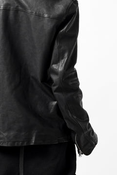 Load image into Gallery viewer, ISAMU KATAYAMA BACKLASH COLLAR ZIP JACKET / POLAND HORSE OBJECT DYED (BLACK)