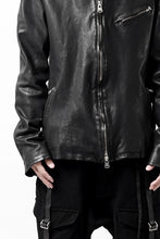 Load image into Gallery viewer, ISAMU KATAYAMA BACKLASH COLLAR ZIP JACKET / POLAND HORSE OBJECT DYED (BLACK)
