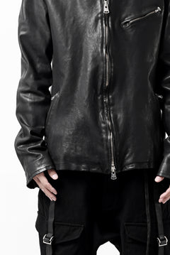 Load image into Gallery viewer, ISAMU KATAYAMA BACKLASH COLLAR ZIP JACKET / POLAND HORSE OBJECT DYED (BLACK)