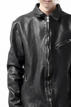 Load image into Gallery viewer, ISAMU KATAYAMA BACKLASH COLLAR ZIP JACKET / POLAND HORSE OBJECT DYED (BLACK)