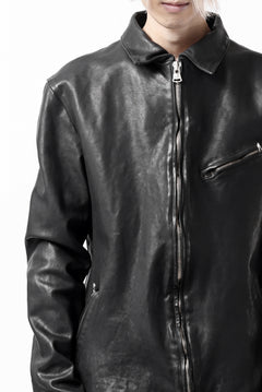 Load image into Gallery viewer, ISAMU KATAYAMA BACKLASH COLLAR ZIP JACKET / POLAND HORSE OBJECT DYED (BLACK)