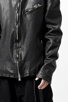 Load image into Gallery viewer, ISAMU KATAYAMA BACKLASH COLLAR ZIP JACKET / POLAND HORSE OBJECT DYED (BLACK)