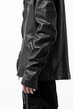 Load image into Gallery viewer, ISAMU KATAYAMA BACKLASH COLLAR ZIP JACKET / POLAND HORSE OBJECT DYED (BLACK)