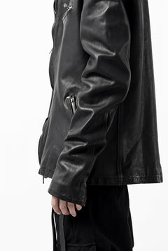 Load image into Gallery viewer, ISAMU KATAYAMA BACKLASH COLLAR ZIP JACKET / POLAND HORSE OBJECT DYED (BLACK)