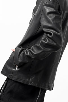 Load image into Gallery viewer, ISAMU KATAYAMA BACKLASH COLLAR ZIP JACKET / POLAND HORSE OBJECT DYED (BLACK)