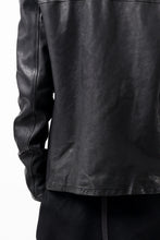 Load image into Gallery viewer, ISAMU KATAYAMA BACKLASH COLLAR ZIP JACKET / POLAND HORSE OBJECT DYED (BLACK)