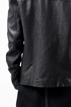 Load image into Gallery viewer, ISAMU KATAYAMA BACKLASH COLLAR ZIP JACKET / POLAND HORSE OBJECT DYED (BLACK)