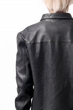 Load image into Gallery viewer, ISAMU KATAYAMA BACKLASH COLLAR ZIP JACKET / POLAND HORSE OBJECT DYED (BLACK)
