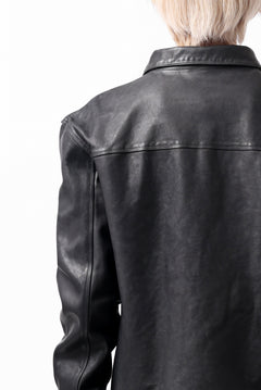 Load image into Gallery viewer, ISAMU KATAYAMA BACKLASH COLLAR ZIP JACKET / POLAND HORSE OBJECT DYED (BLACK)