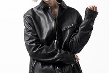 Load image into Gallery viewer, ISAMU KATAYAMA BACKLASH COLLAR ZIP JACKET / POLAND HORSE OBJECT DYED (BLACK)