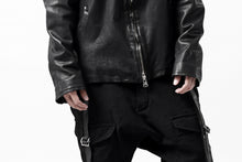 Load image into Gallery viewer, ISAMU KATAYAMA BACKLASH COLLAR ZIP JACKET / POLAND HORSE OBJECT DYED (BLACK)