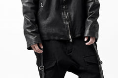 Load image into Gallery viewer, ISAMU KATAYAMA BACKLASH COLLAR ZIP JACKET / POLAND HORSE OBJECT DYED (BLACK)