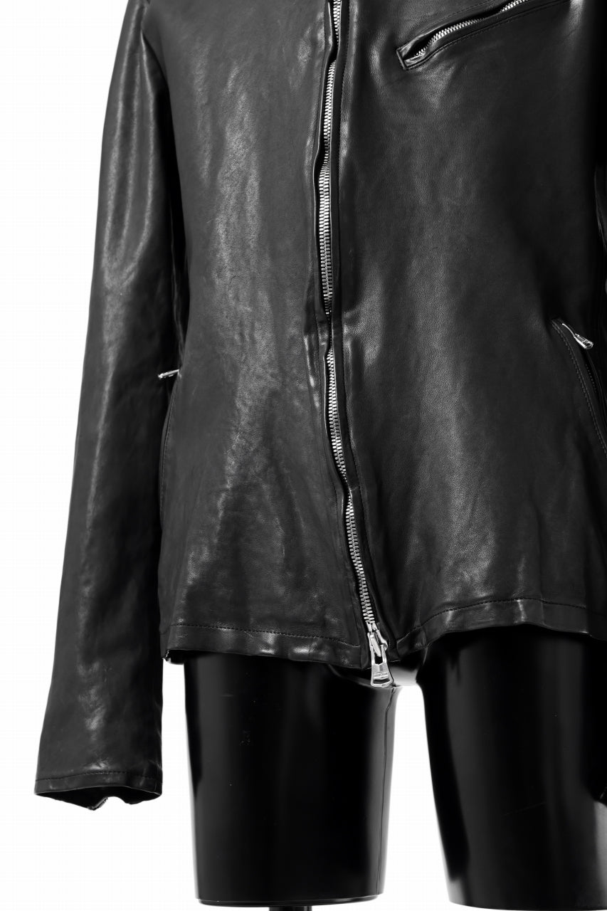 Load image into Gallery viewer, ISAMU KATAYAMA BACKLASH COLLAR ZIP JACKET / POLAND HORSE OBJECT DYED (BLACK)