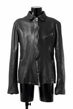 Load image into Gallery viewer, ISAMU KATAYAMA BACKLASH COLLAR ZIP JACKET / POLAND HORSE OBJECT DYED (BLACK)