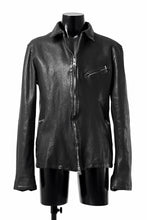Load image into Gallery viewer, ISAMU KATAYAMA BACKLASH COLLAR ZIP JACKET / POLAND HORSE OBJECT DYED (BLACK)