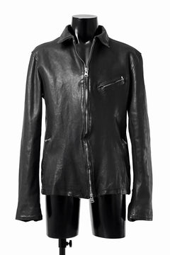 Load image into Gallery viewer, ISAMU KATAYAMA BACKLASH COLLAR ZIP JACKET / POLAND HORSE OBJECT DYED (BLACK)