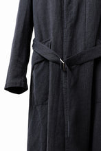 Load image into Gallery viewer, ISAMU KATAYAMA BACKLASH OVER COAT / GARMENT NATURAL DYED WOVEN + ELECTRIC HEATING LINER (INDIGO)