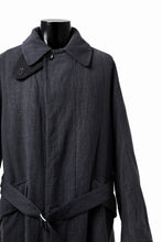 Load image into Gallery viewer, ISAMU KATAYAMA BACKLASH OVER COAT / GARMENT NATURAL DYED WOVEN + ELECTRIC HEATING LINER (INDIGO)