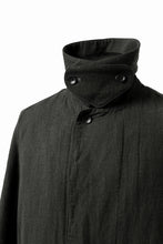Load image into Gallery viewer, ISAMU KATAYAMA BACKLASH OVER COAT / GARMENT NATURAL DYED WOVEN + ELECTRIC HEATING LINER (LEAF)