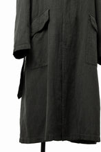 Load image into Gallery viewer, ISAMU KATAYAMA BACKLASH OVER COAT / GARMENT NATURAL DYED WOVEN + ELECTRIC HEATING LINER (LEAF)