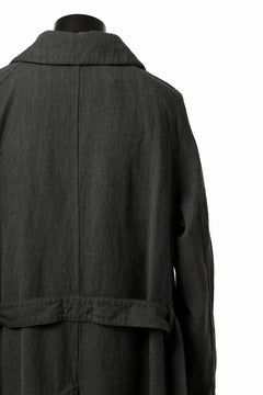 Load image into Gallery viewer, ISAMU KATAYAMA BACKLASH OVER COAT / GARMENT NATURAL DYED WOVEN + ELECTRIC HEATING LINER (LEAF)