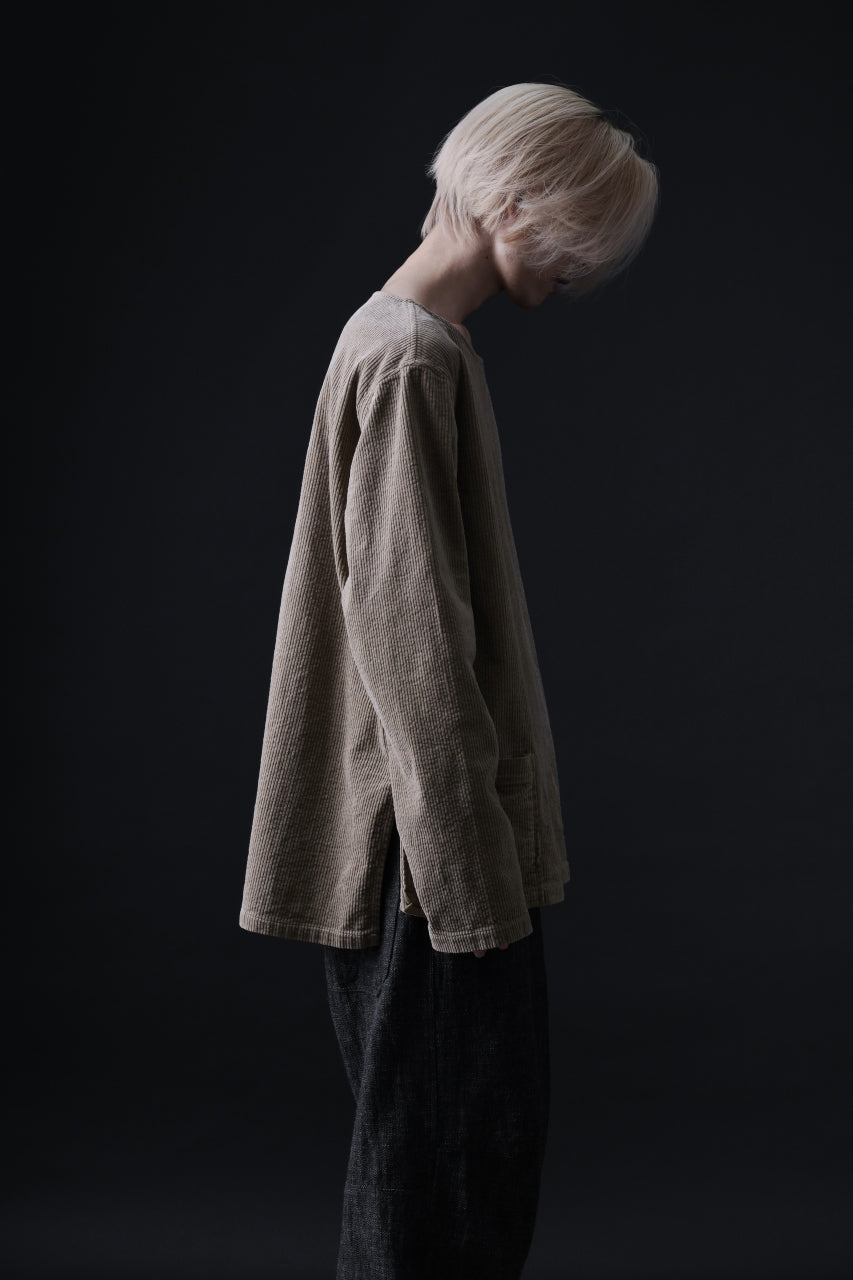 Load image into Gallery viewer, ISAMU KATAYAMA BACKLASH LOOSEY KNIT PULLOVER / PIGMENT PRINTED (GREY)