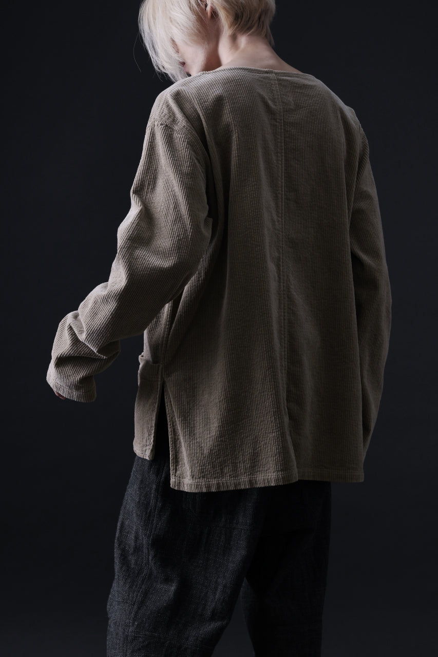 Load image into Gallery viewer, ISAMU KATAYAMA BACKLASH LOOSEY KNIT PULLOVER / PIGMENT PRINTED (GREY)