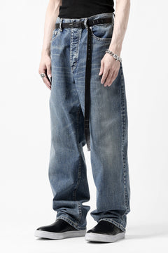 Load image into Gallery viewer, ISAMU KATAYAMA BACKLASH WIDE TAPERED DENIM PANTS / 13oz STRETCH DENIM (INDIGO)