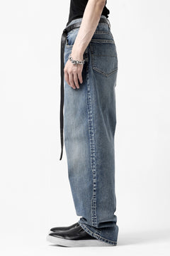 Load image into Gallery viewer, ISAMU KATAYAMA BACKLASH WIDE TAPERED DENIM PANTS / 13oz STRETCH DENIM (INDIGO)