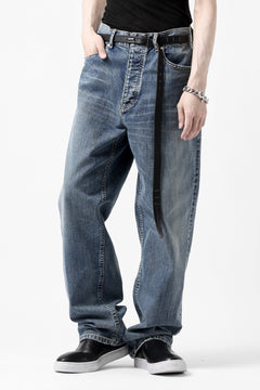 Load image into Gallery viewer, ISAMU KATAYAMA BACKLASH WIDE TAPERED DENIM PANTS / 13oz STRETCH DENIM (INDIGO)