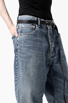 Load image into Gallery viewer, ISAMU KATAYAMA BACKLASH WIDE TAPERED DENIM PANTS / 13oz STRETCH DENIM (INDIGO)