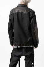 Load image into Gallery viewer, ISAMU KATAYAMA BACKLASH JEAN JACKET / GARMENT DYED - JP WET WHITE HORSE (BLACK)