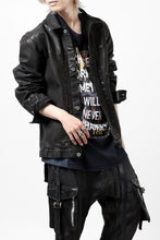 Load image into Gallery viewer, ISAMU KATAYAMA BACKLASH JEAN JACKET / GARMENT DYED - JP WET WHITE HORSE (BLACK)