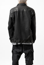 Load image into Gallery viewer, ISAMU KATAYAMA BACKLASH JEAN JACKET / GARMENT DYED - JP WET WHITE HORSE (BLACK)