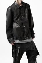 Load image into Gallery viewer, ISAMU KATAYAMA BACKLASH JEAN JACKET / GARMENT DYED - JP WET WHITE HORSE (BLACK)