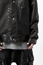 Load image into Gallery viewer, ISAMU KATAYAMA BACKLASH JEAN JACKET / GARMENT DYED - JP WET WHITE HORSE (BLACK)