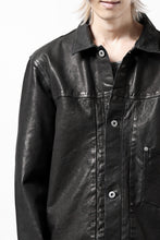 Load image into Gallery viewer, ISAMU KATAYAMA BACKLASH JEAN JACKET / GARMENT DYED - JP WET WHITE HORSE (BLACK)