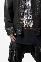 Load image into Gallery viewer, ISAMU KATAYAMA BACKLASH JEAN JACKET / GARMENT DYED - JP WET WHITE HORSE (BLACK)