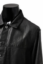 Load image into Gallery viewer, ISAMU KATAYAMA BACKLASH JEAN JACKET / GARMENT DYED - JP WET WHITE HORSE (BLACK)