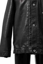 Load image into Gallery viewer, ISAMU KATAYAMA BACKLASH JEAN JACKET / GARMENT DYED - JP WET WHITE HORSE (BLACK)