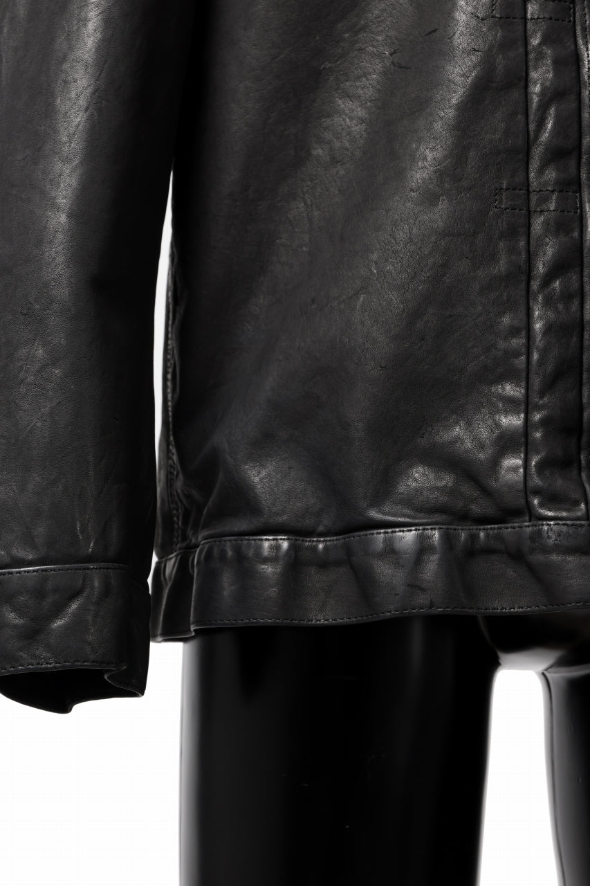Load image into Gallery viewer, ISAMU KATAYAMA BACKLASH JEAN JACKET / GARMENT DYED - JP WET WHITE HORSE (BLACK)