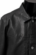 Load image into Gallery viewer, ISAMU KATAYAMA BACKLASH JEAN JACKET / GARMENT DYED - JP WET WHITE HORSE (BLACK)