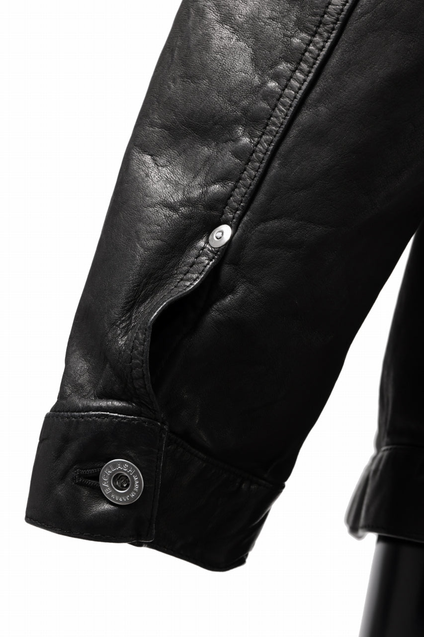 Load image into Gallery viewer, ISAMU KATAYAMA BACKLASH JEAN JACKET / GARMENT DYED - JP WET WHITE HORSE (BLACK)