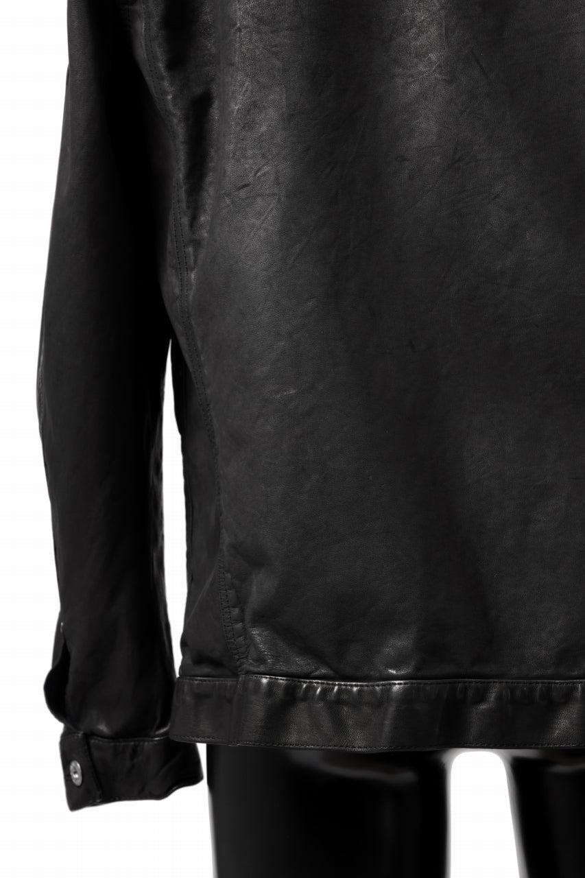 Load image into Gallery viewer, ISAMU KATAYAMA BACKLASH JEAN JACKET / GARMENT DYED - JP WET WHITE HORSE (BLACK)