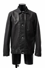 Load image into Gallery viewer, ISAMU KATAYAMA BACKLASH JEAN JACKET / GARMENT DYED - JP WET WHITE HORSE (BLACK)