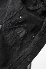 Load image into Gallery viewer, ISAMU KATAYAMA BACKLASH JEAN JACKET / GARMENT DYED - JP WET WHITE HORSE (BLACK)