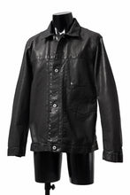 Load image into Gallery viewer, ISAMU KATAYAMA BACKLASH JEAN JACKET / GARMENT DYED - JP WET WHITE HORSE (BLACK)