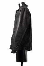 Load image into Gallery viewer, ISAMU KATAYAMA BACKLASH JEAN JACKET / GARMENT DYED - JP WET WHITE HORSE (BLACK)